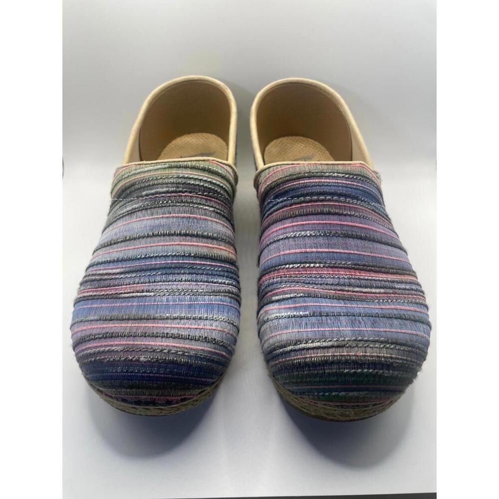 Dansko Pro XP Vegan Rainbow Jute Mid Sole Clog SZ40 9 1/2-10 US